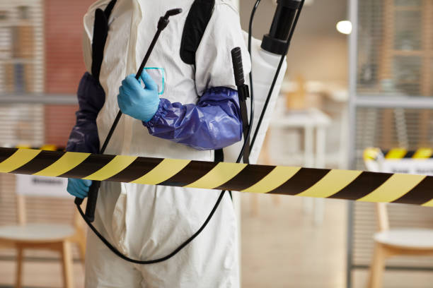 Professional Biohazard Cleanup technician working in Jensen Beach, FL